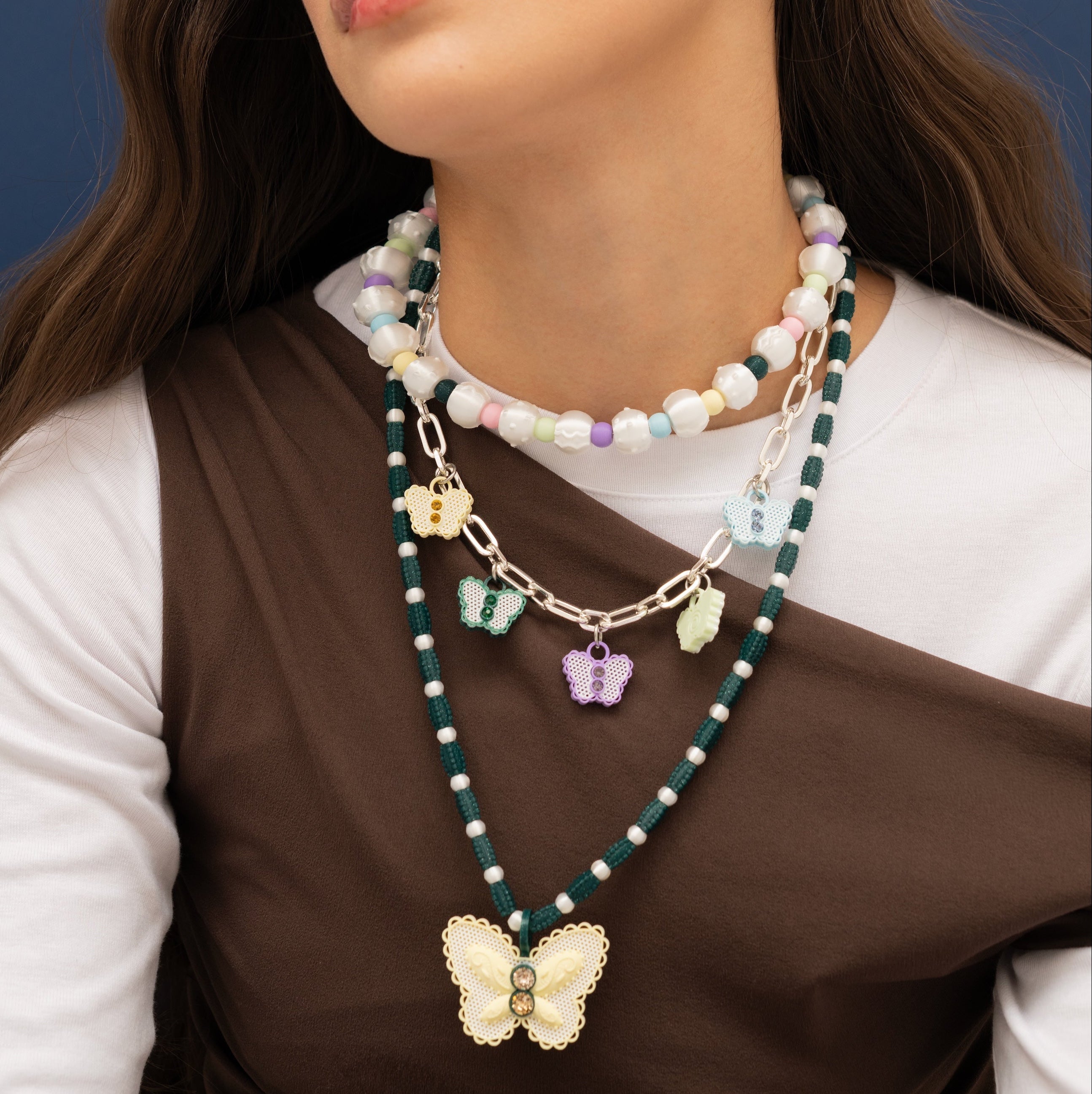 COLLAR DE PERLAS MIX PASTELES