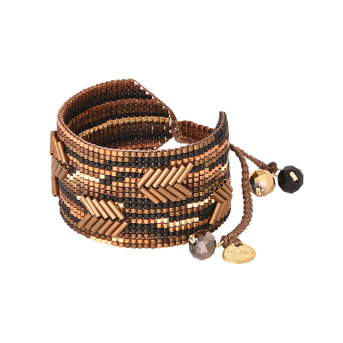 Brazalete Chevron Medium Café