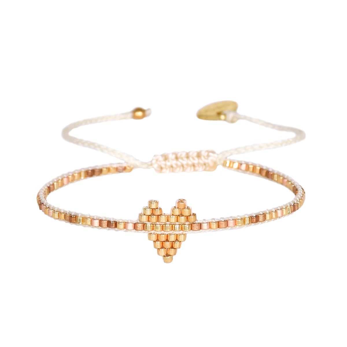 Brazalete Heartsy Row Dorado