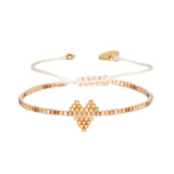 Brazalete Heartsy Row Dorado