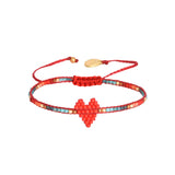 Brazalete Heartsy Row Rojo