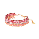 Brazalete Flecos Rosado