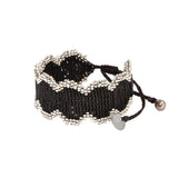 Brazalete Filis mediano negro/plateado