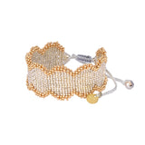 Brazalete Filis mediano plateado/dorado