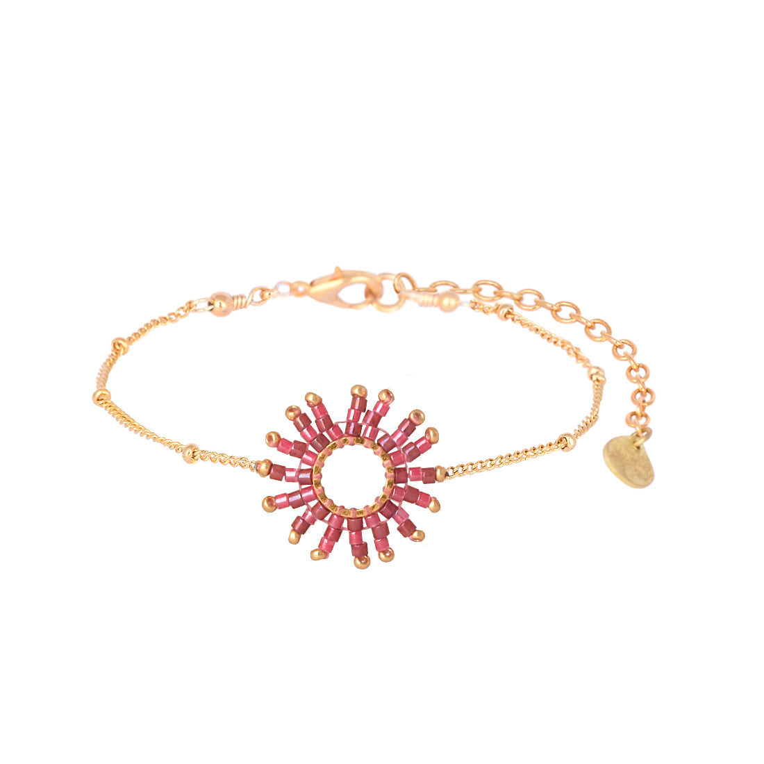 Brazalete Fringe Sun Coral