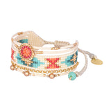 Brazalete Medly naranja multilineal