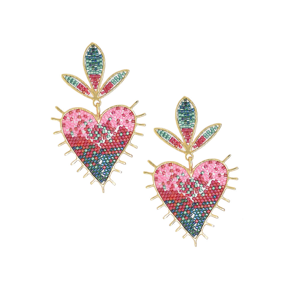 Aretes Mystic Heart Multicolor