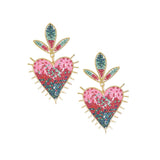Aretes Mystic Heart Multicolor