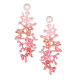Aretes Coralia rosados