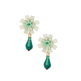 Aretes Petal Verdes