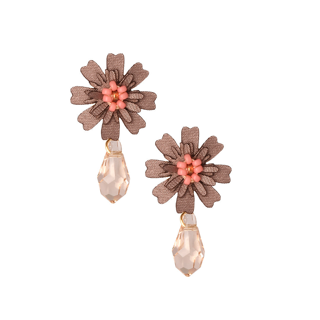 Aretes Petal Morado