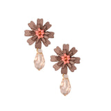 Aretes Petal Morado