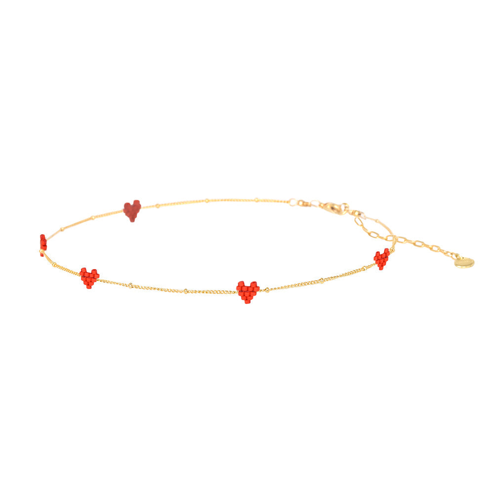 Choker Mini Heartsy Rojo