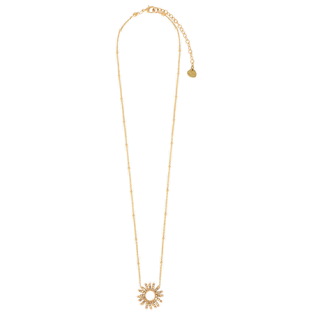 Collar Fringe Sun Dorado Corto