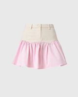 SAND STRIPE MINI SKIRT (ROSA)