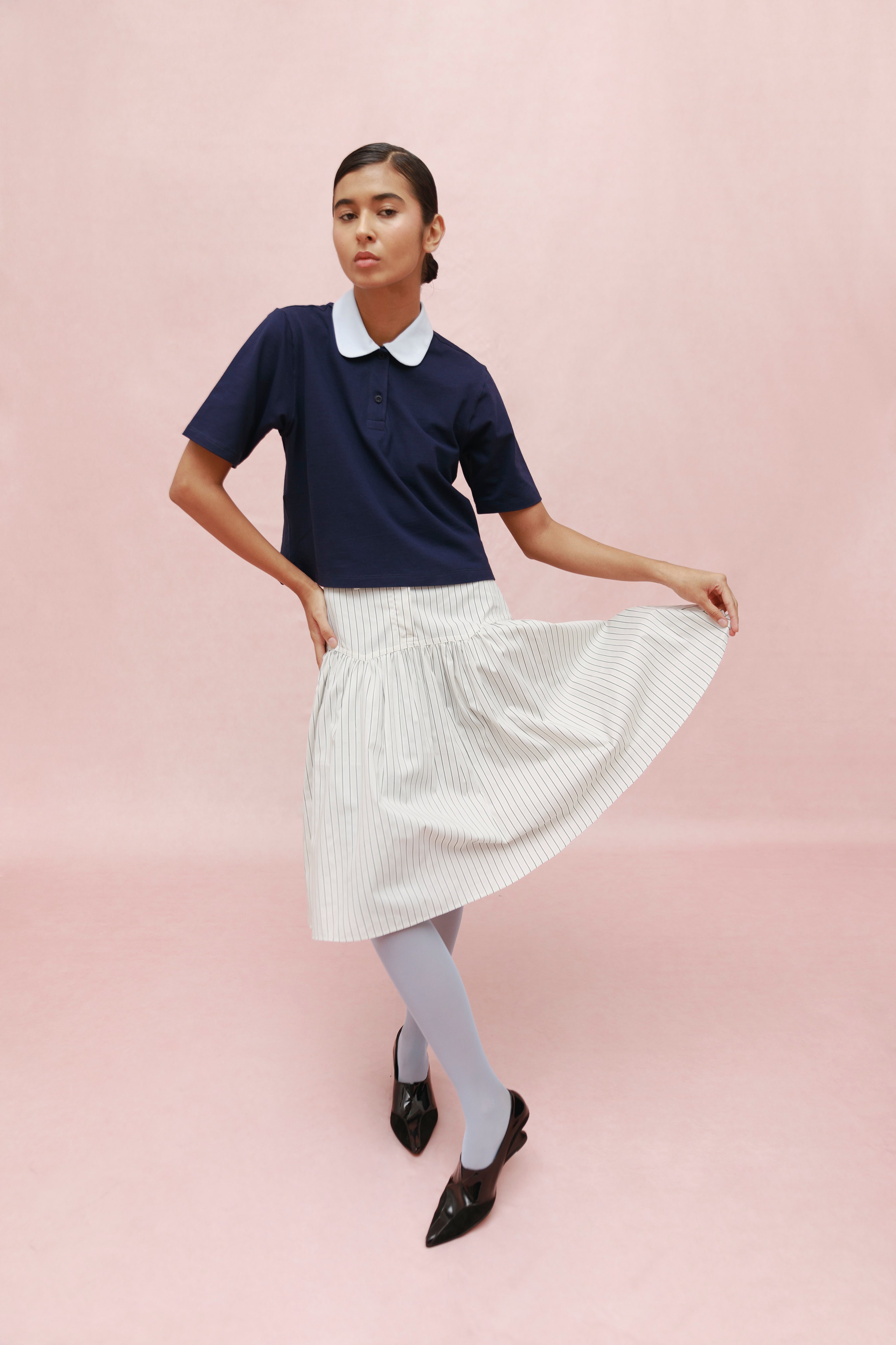 LATTE MIDI SKIRT