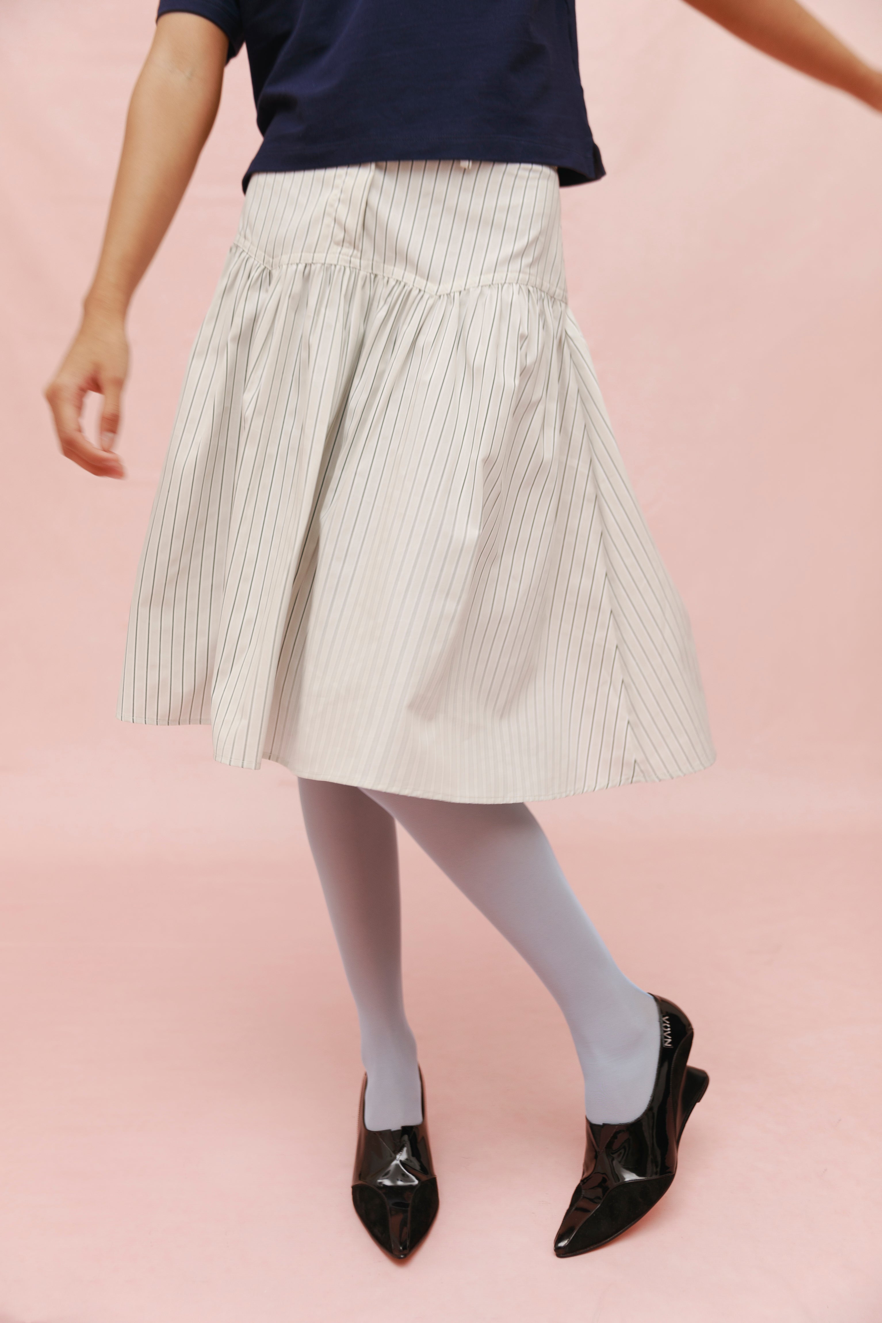 LATTE MIDI SKIRT