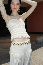 GARDEN CHARM TOP (IVORY)