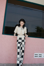 SUNSET FLORA KNIT PANT