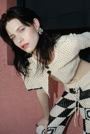 SUNSET FLORA KNIT PANT