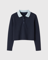 NAVY MAXI POLO