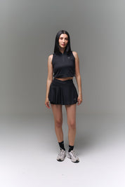 Crossed Court Skirt