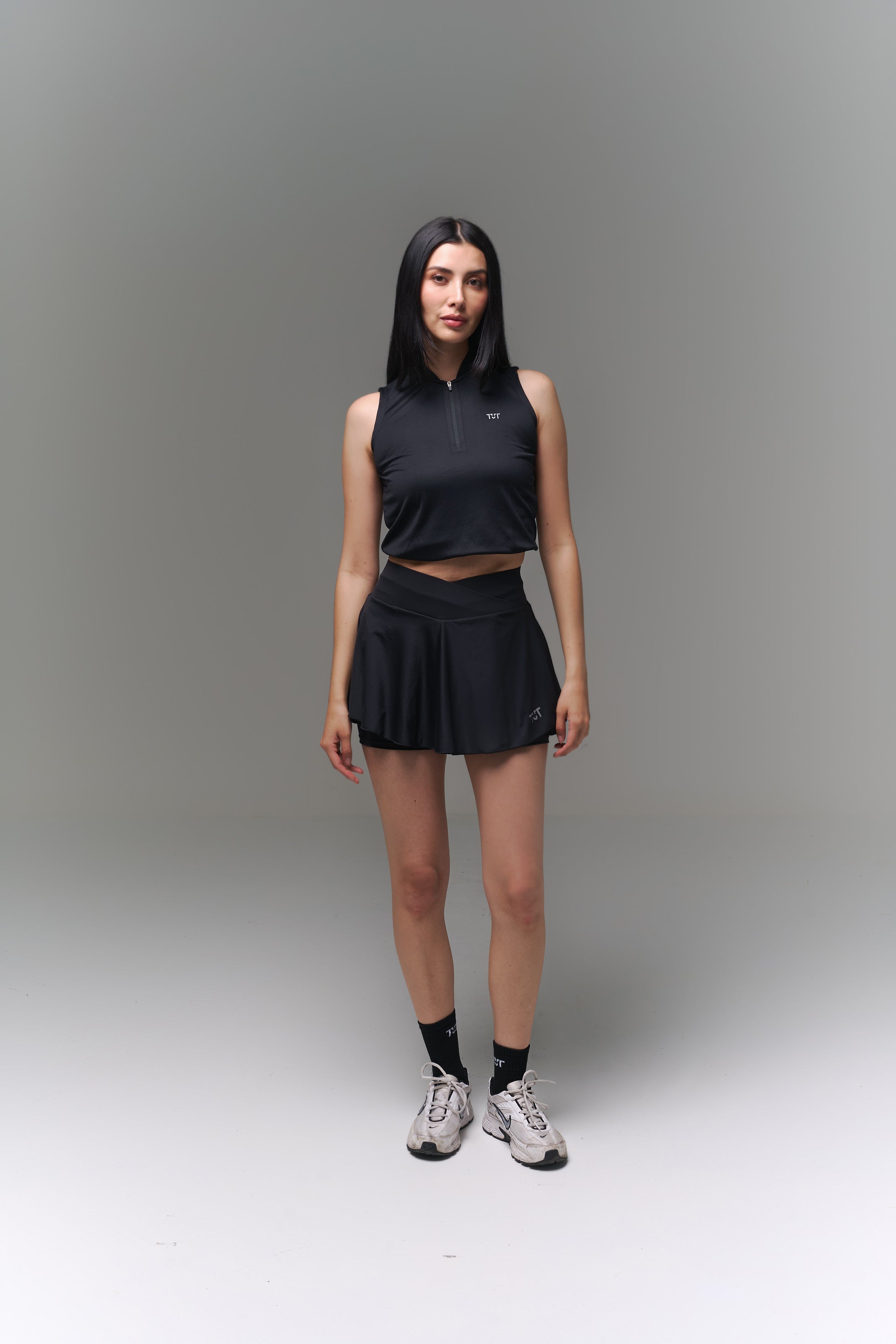 Crossed Court Skirt