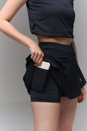 Crossed Court Skirt