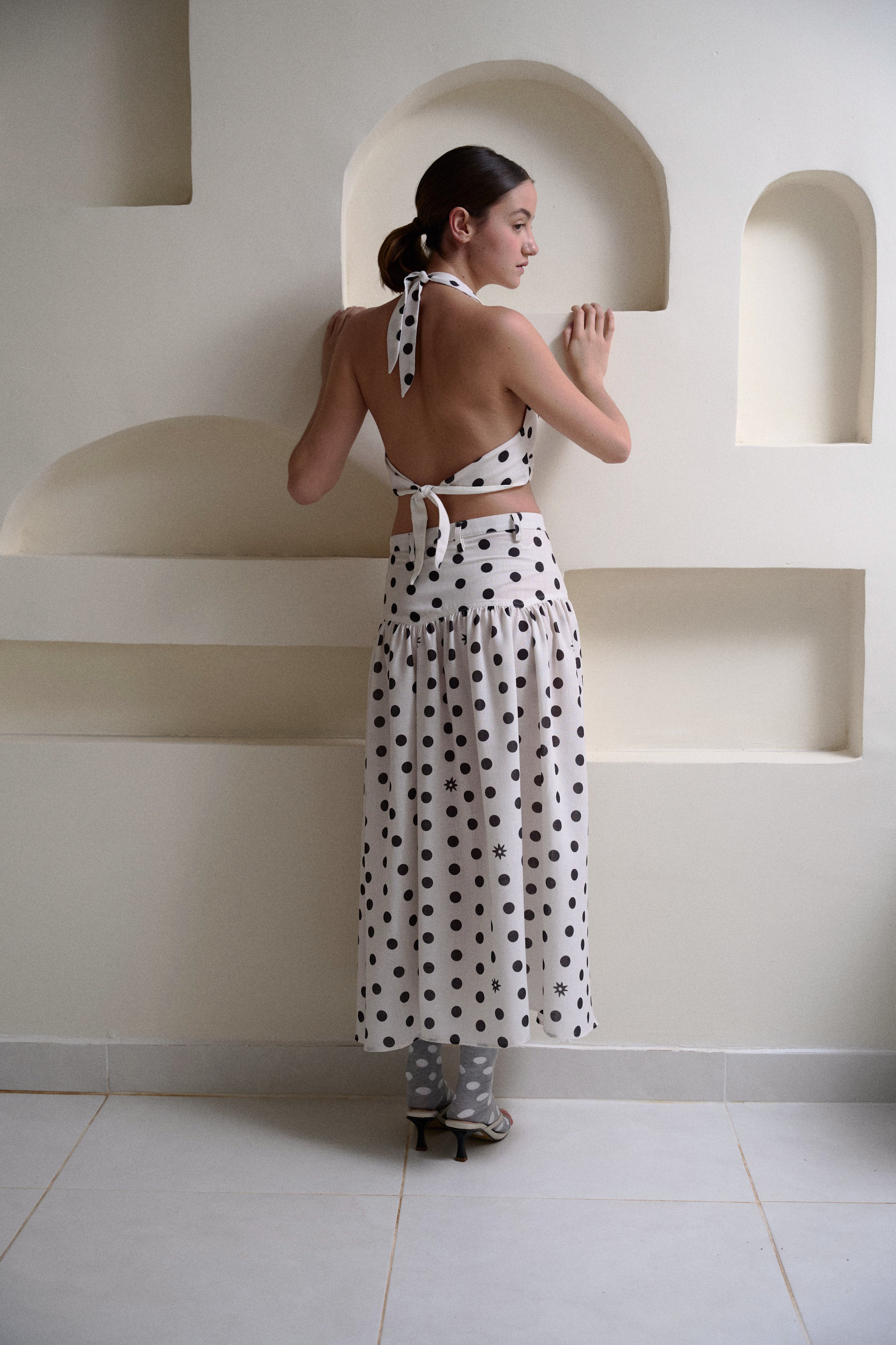 DOTTIE MAXI SKIRT