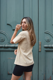 Oversized T-shirt Nude
