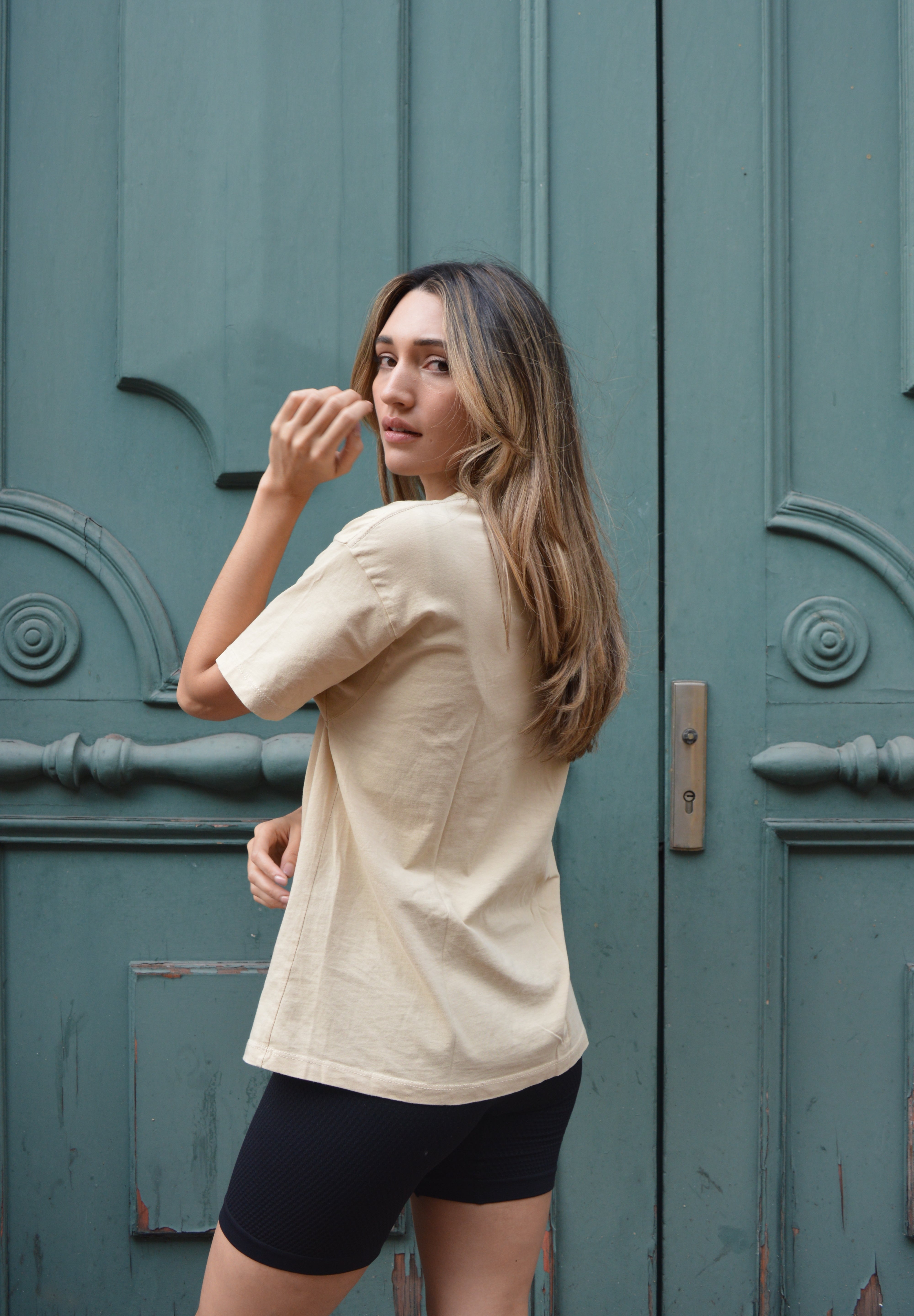 Oversized T-shirt Nude