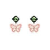 ARETES LACE MARIPOSA DOBLE