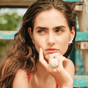 ANILLO DE PERLAS CON CRISTALES