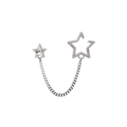 EARCUFF DE ESTRELLA CON CADENA