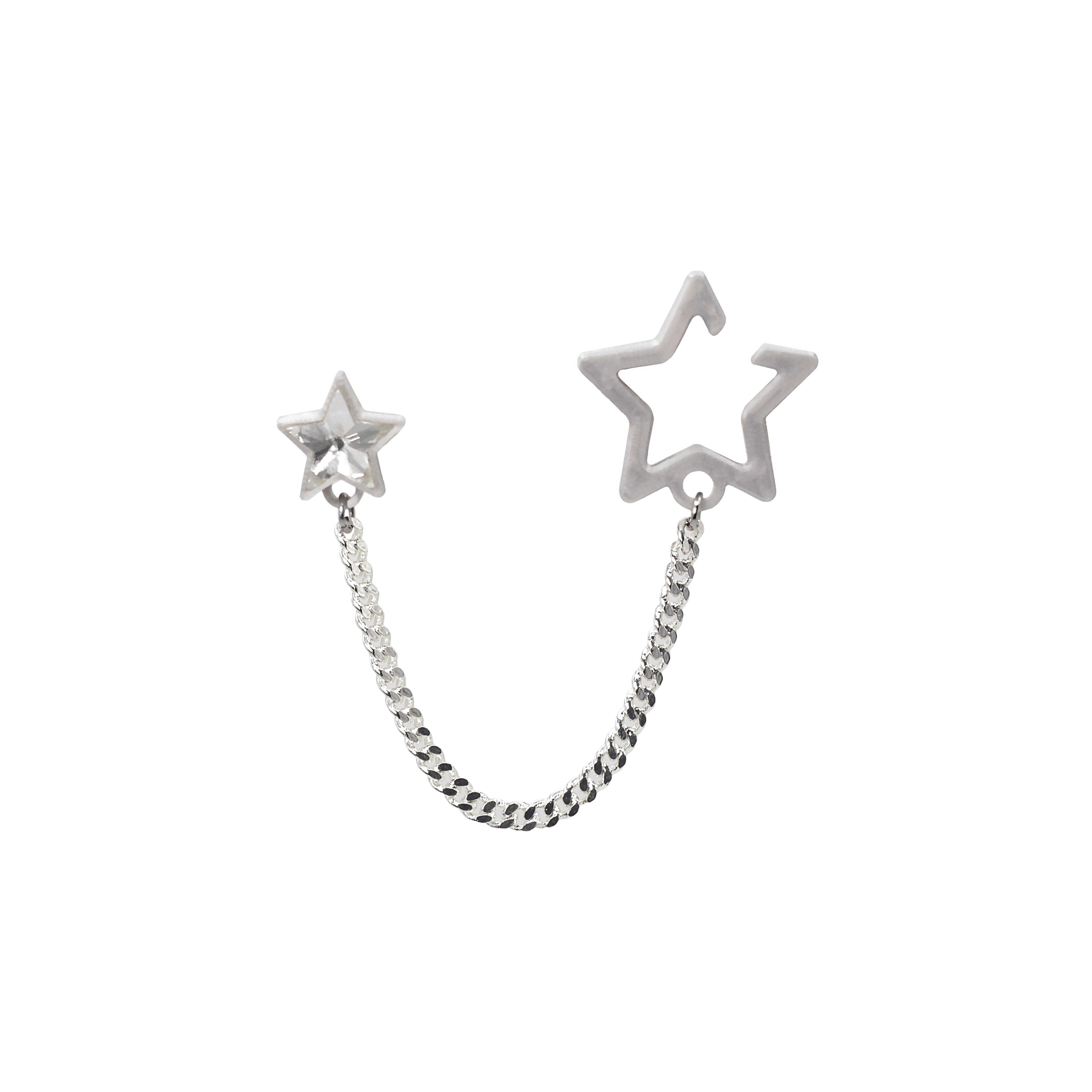 EARCUFF DE ESTRELLA CON CADENA