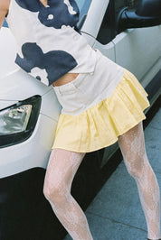 SAND STRIPE MINI SKIRT (SUNNY)