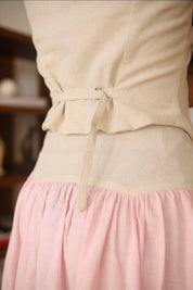 SAND STRIPE SKIRT (ROSA)