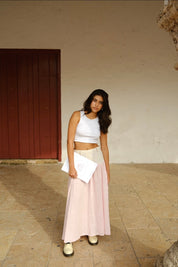 SAND STRIPE SKIRT (ROSA)