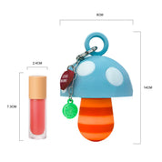 LIPSTICK CASE HONGO CELESTE/NARANJA