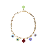 COLLAR BOUQUET CON CADENA BAÑO EN ORO O EN PLATA