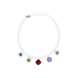 COLLAR BOUQUET CON CADENA DE PERLAS