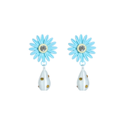 ARETES DE MARGARITA CON DIJE DE PERLA