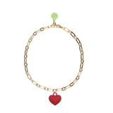 COLLAR CON CADENA DORADA Y RELICARIO