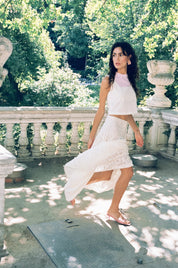 SAND LACE SKIRT