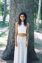 SAND LACE SKIRT