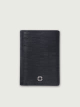 CARTERA VERTICAL DE CUERO NEGRO UNISEX