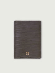 CARTERA VERTICAL DE CUERO OLIVO UNISEX