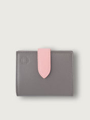 CARTERA CON MONEDERO BICOLOR GRIS OSCURO