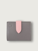 CARTERA CON MONEDERO BICOLOR GRIS OSCURO