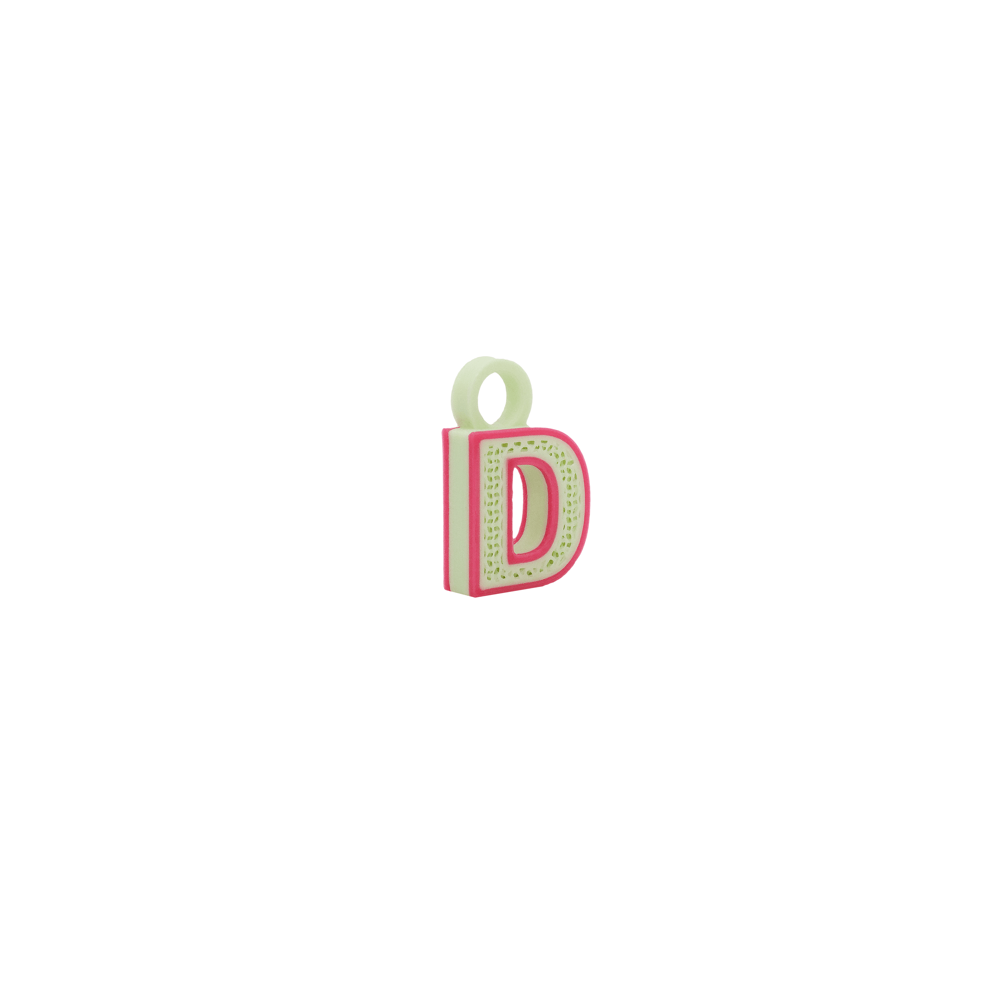 DIJE LETRA - MENTA + MAGENTA